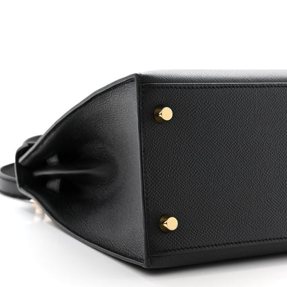 Hermes Epsom Kelly Sellier 28 Black 9 of 11
