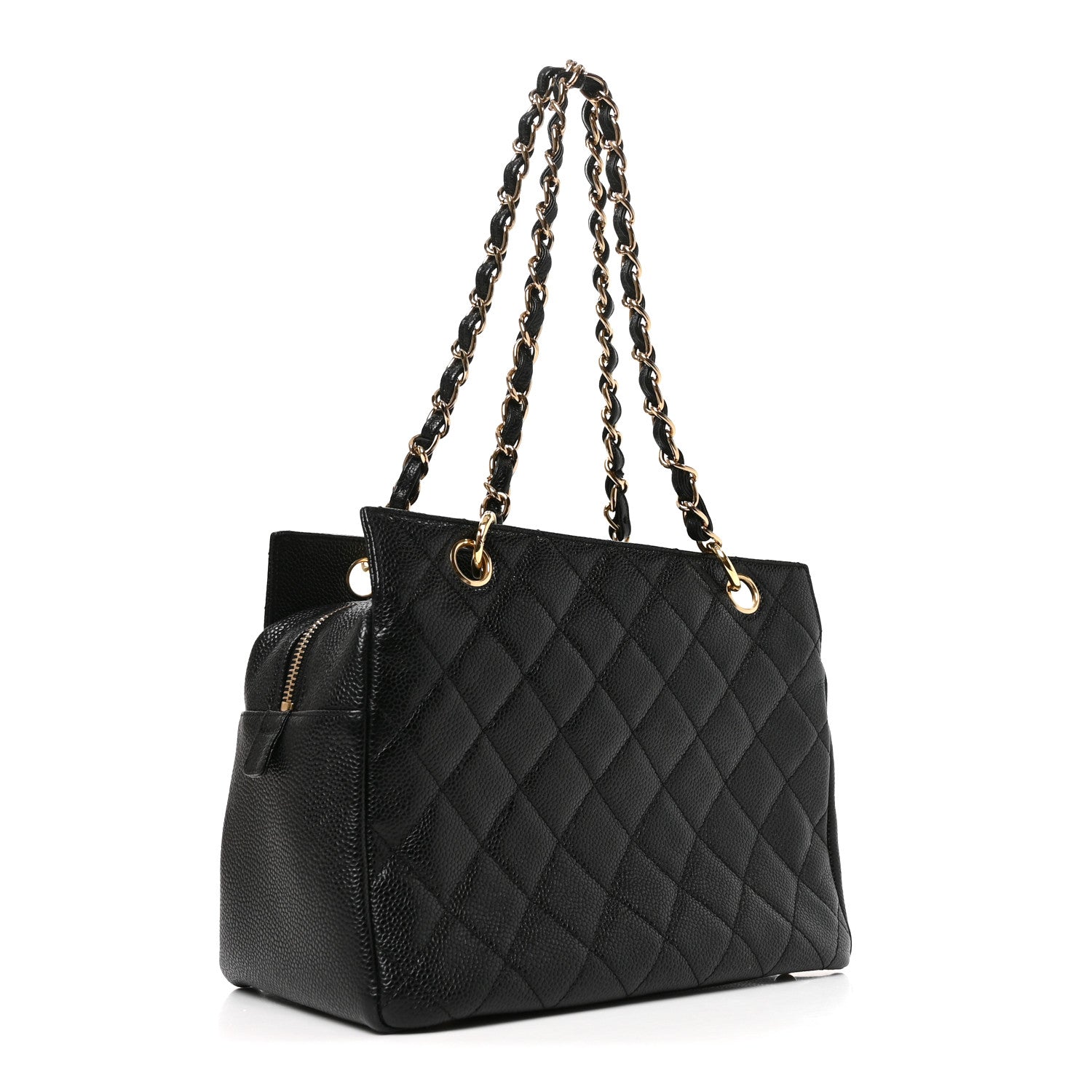 Chanel Caviar Quilted Petit Timeless Tote PTT Black 3 of 10