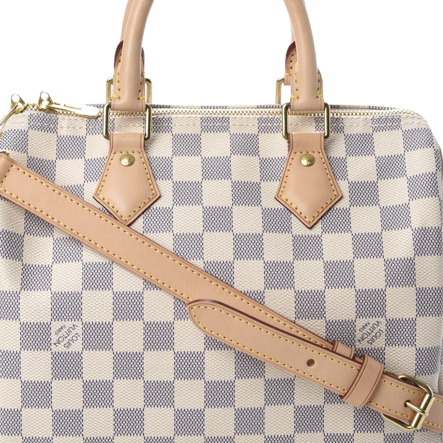 Louis Vuitton Damier Azur Speedy Bandouliere 25 7 of 10