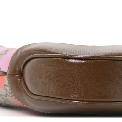 Gucci GG Supreme Monogram Azalea Calfskin Print Web Small Jackie 1961 Hobo Multicolor 9 of 10