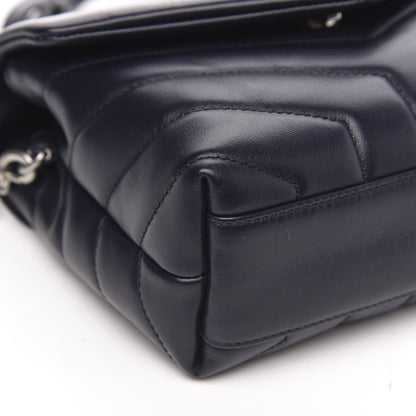 Saint Laurent Calfskin Y Quilted Monogram Toy Loulou Chain Satchel Medium Blue 8 of 9