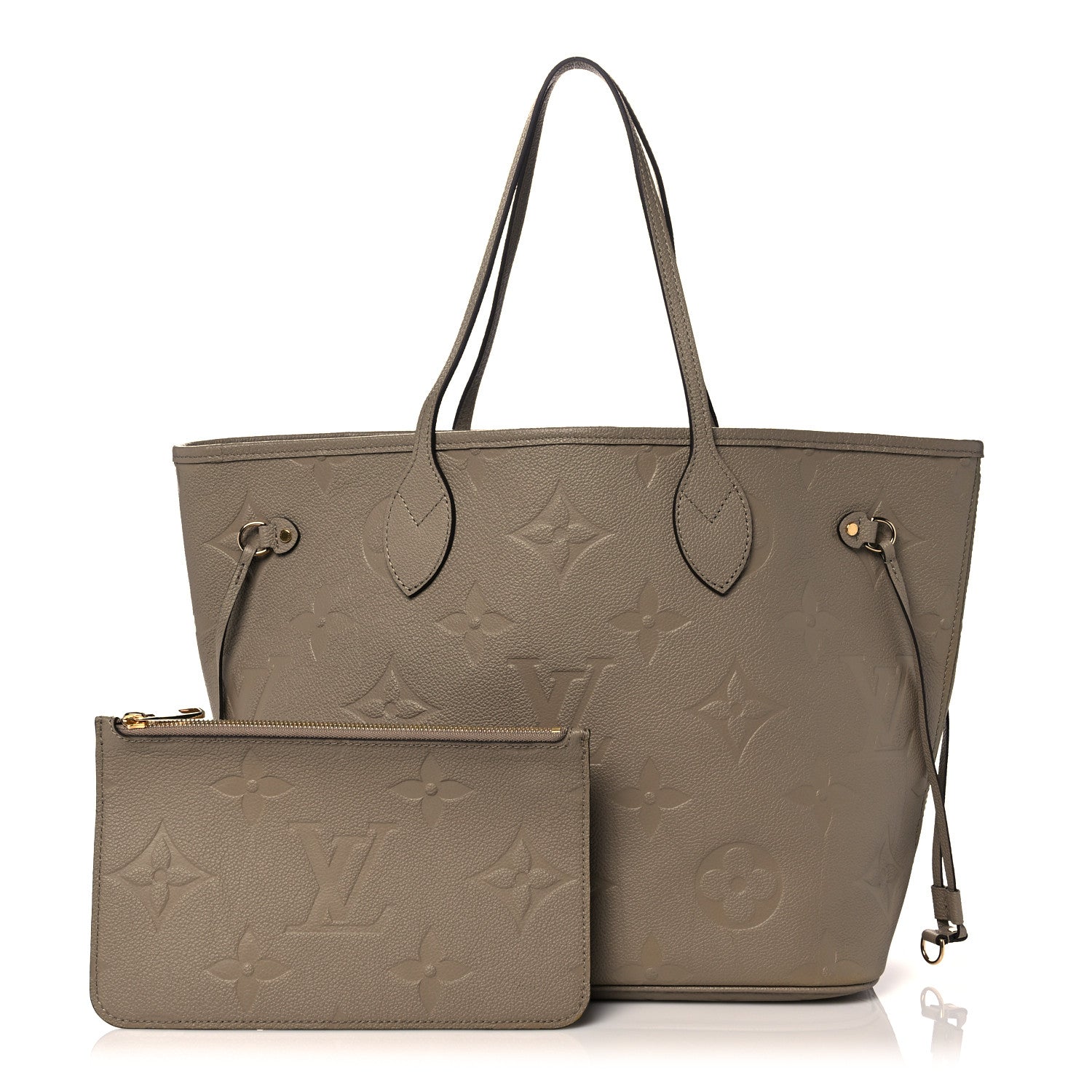 Louis Vuitton Empreinte Monogram Giant Neverfull MM Tourterelle 1 of 10