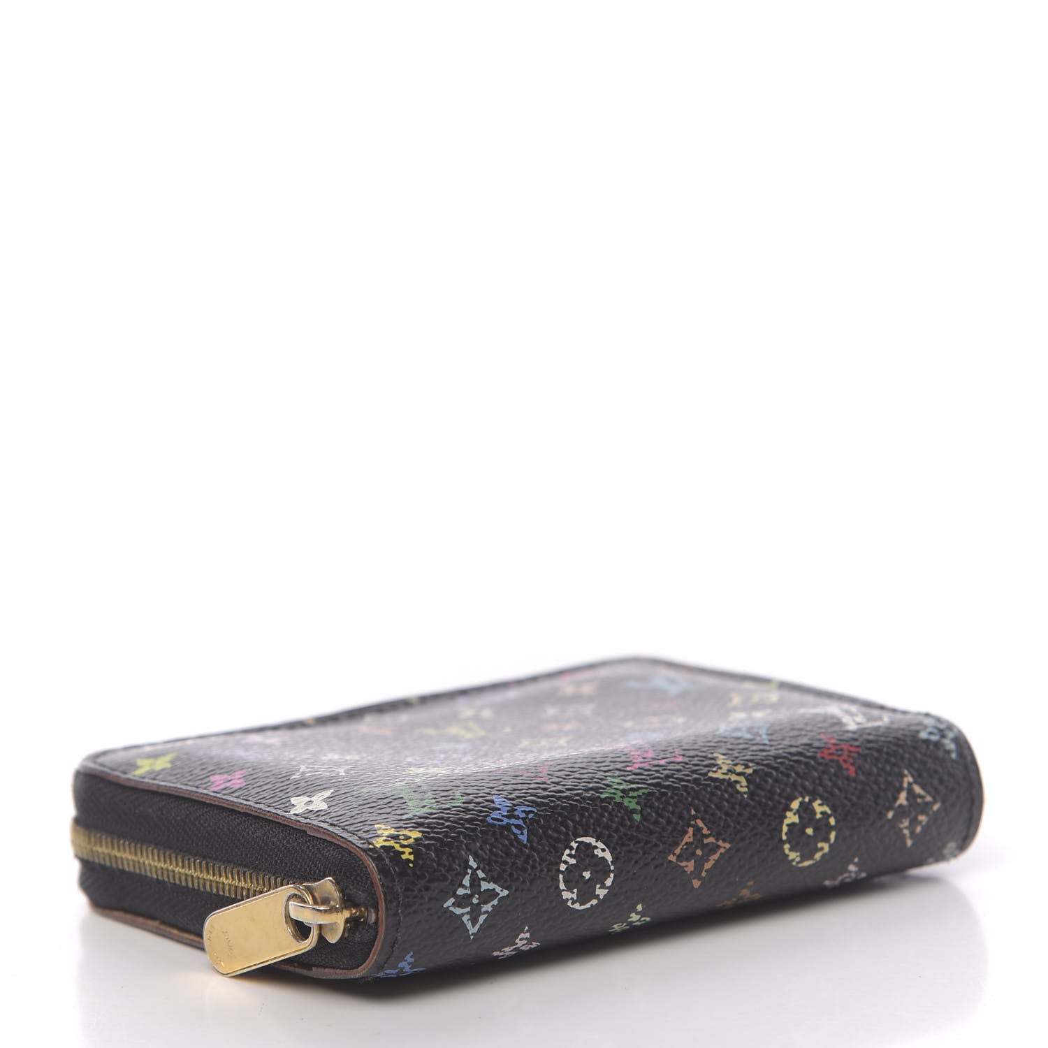 Louis Vuitton Monogram Multicolor Zippy Coin Purse Black Violet 4 of 6