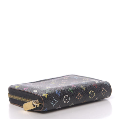 Louis Vuitton Monogram Multicolor Zippy Coin Purse Black Violet 4 of 6