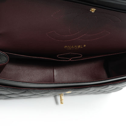 Chanel Lambskin Jumbo Double Flap Black 6 of 9