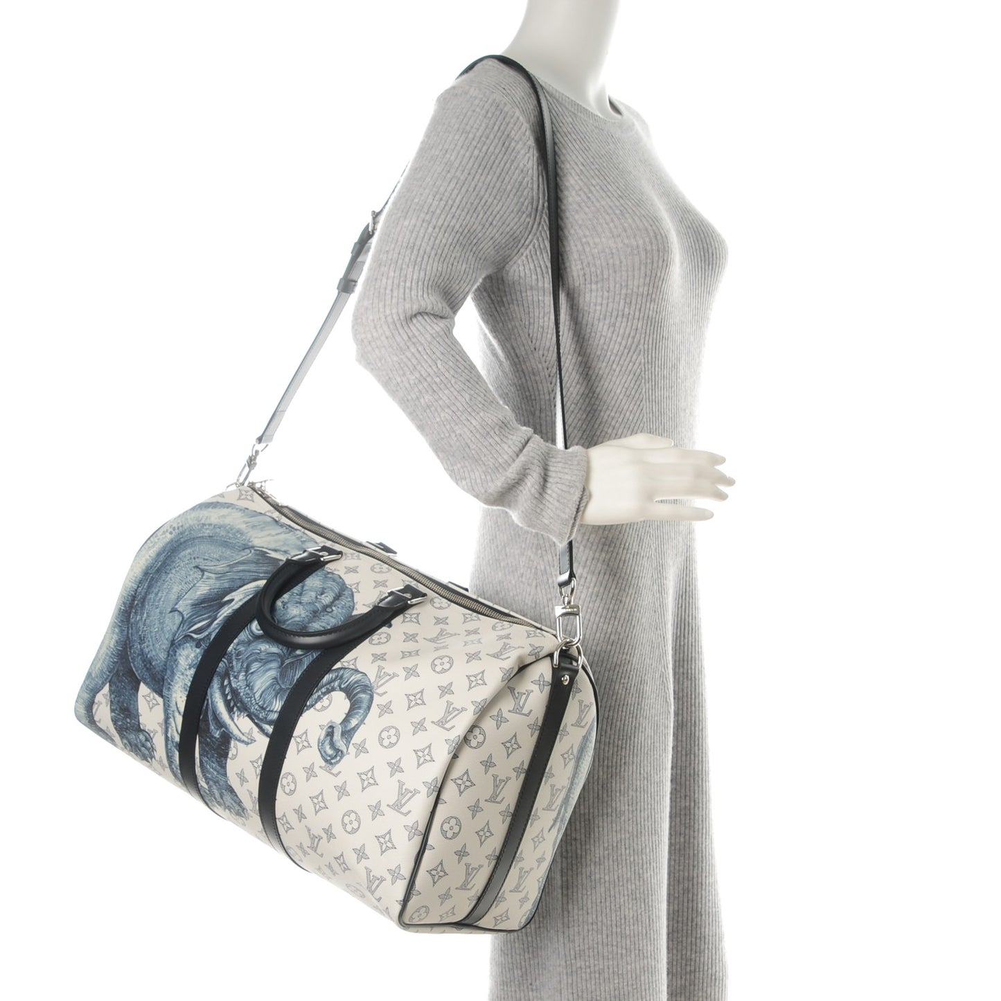 Savane Monogram Elephant Chapman Keepall Bandouliere 45 Dune