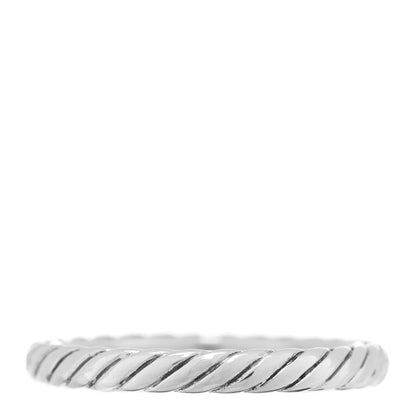 David Yurman Sterling Silver Cable Classics Band Ring 54 6.75 3 of 4