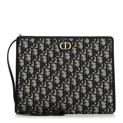 Christian Dior Oblique 30 Montaigne Pouch Blue 2 of 8