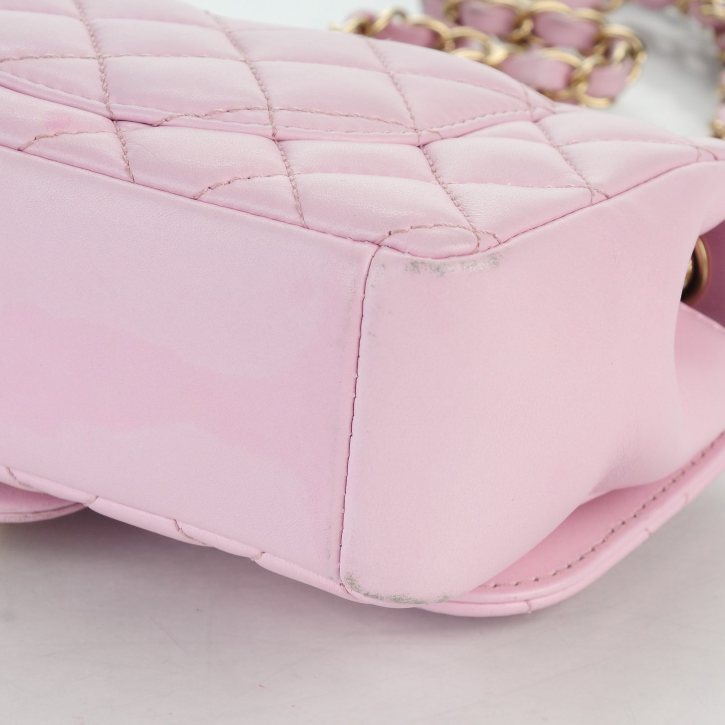 Lambskin Quilted Mini Mademoiselle Chic Flap Pink