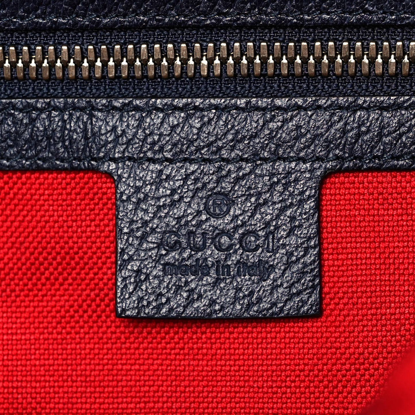 Covered Wool GG Monogram Small Double Buckle Backpack Navy Red