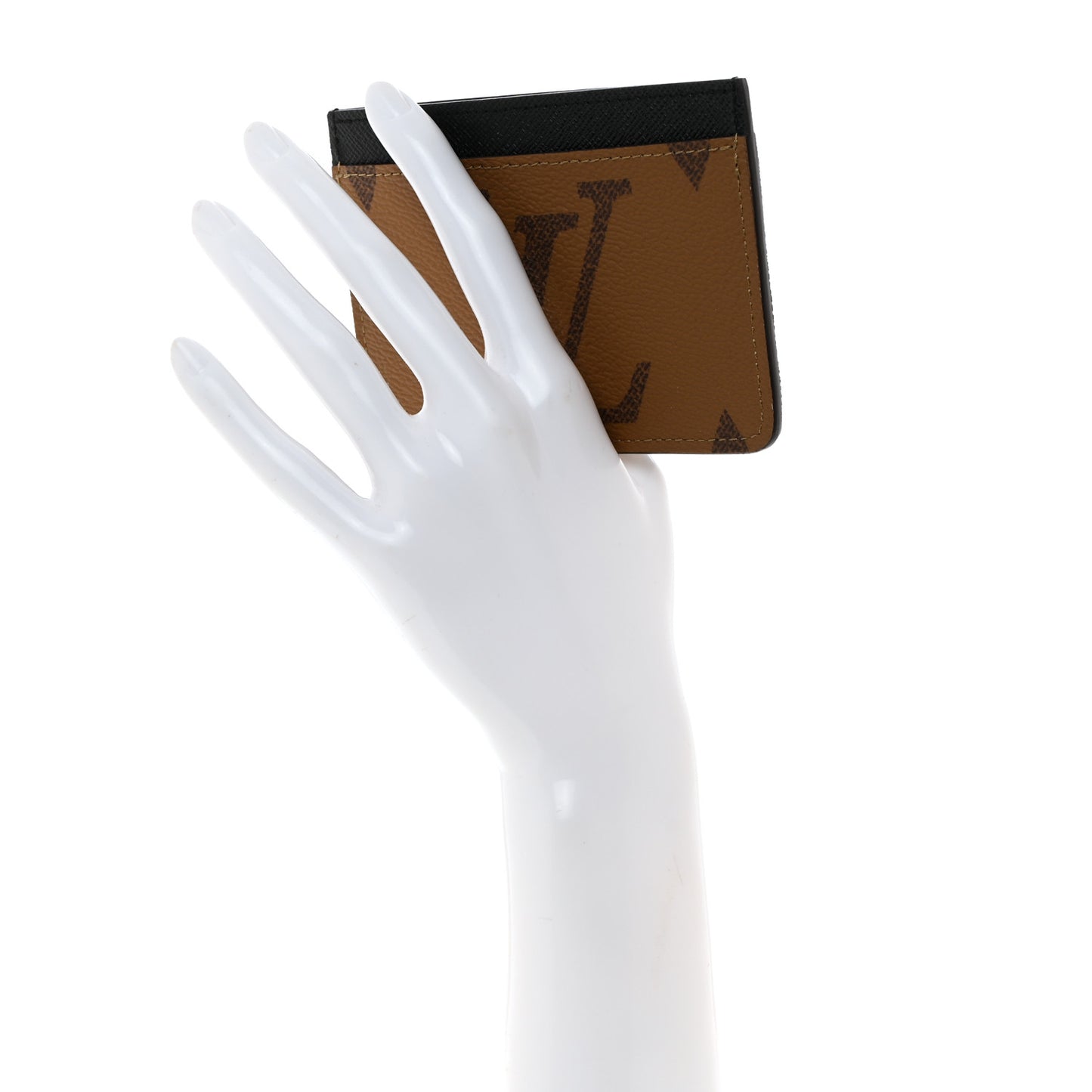 Reverse Monogram Side Up Card Holder