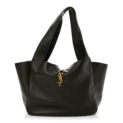 Saint Laurent Grained Deerskin Bea Tote Light Musk 1 of 12