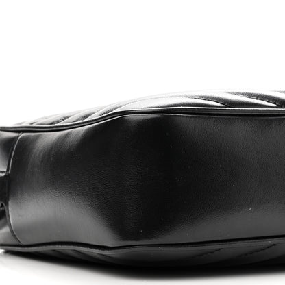 Saint Laurent Calfskin Matelasse Monogram Monochrome Lou Camera Bag Black 7 of 10