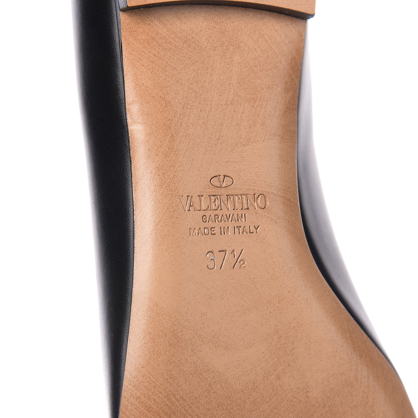 Nappa Vlogo Flats 37.5 Black