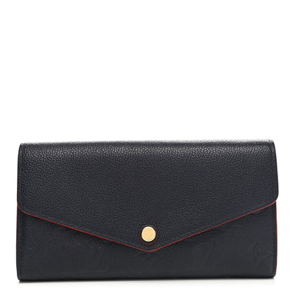Louis Vuitton Empreinte Sarah Wallet NM Marine Rouge 1 of 7