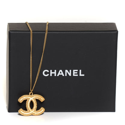 Chanel CC Pendant Necklace Gold 5 of 5