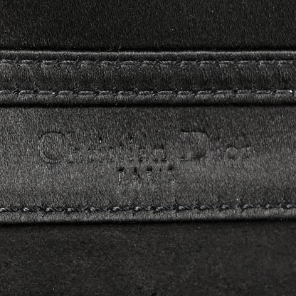 Christian Dior Satin Diorama Wallet on Chain Pouch Black 6 of 10