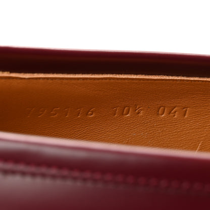 Gucci Betis Glamour Calfskin Mens Jordaan Loafers 10.5 Rosso Ancora 10 of 10