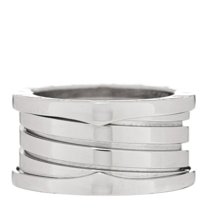 Bulgari 18K White Gold B.Zero1 Four-Band Ring 55 7.25 1 of 5
