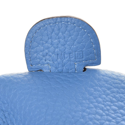 Hermes Taurillon Clemence Evelyne III PM Bleu Paradis 7 of 7