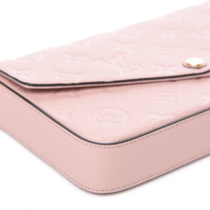 Louis Vuitton Empreinte Pochette Felicie Chain Wallet Rose Poudre 9 of 11