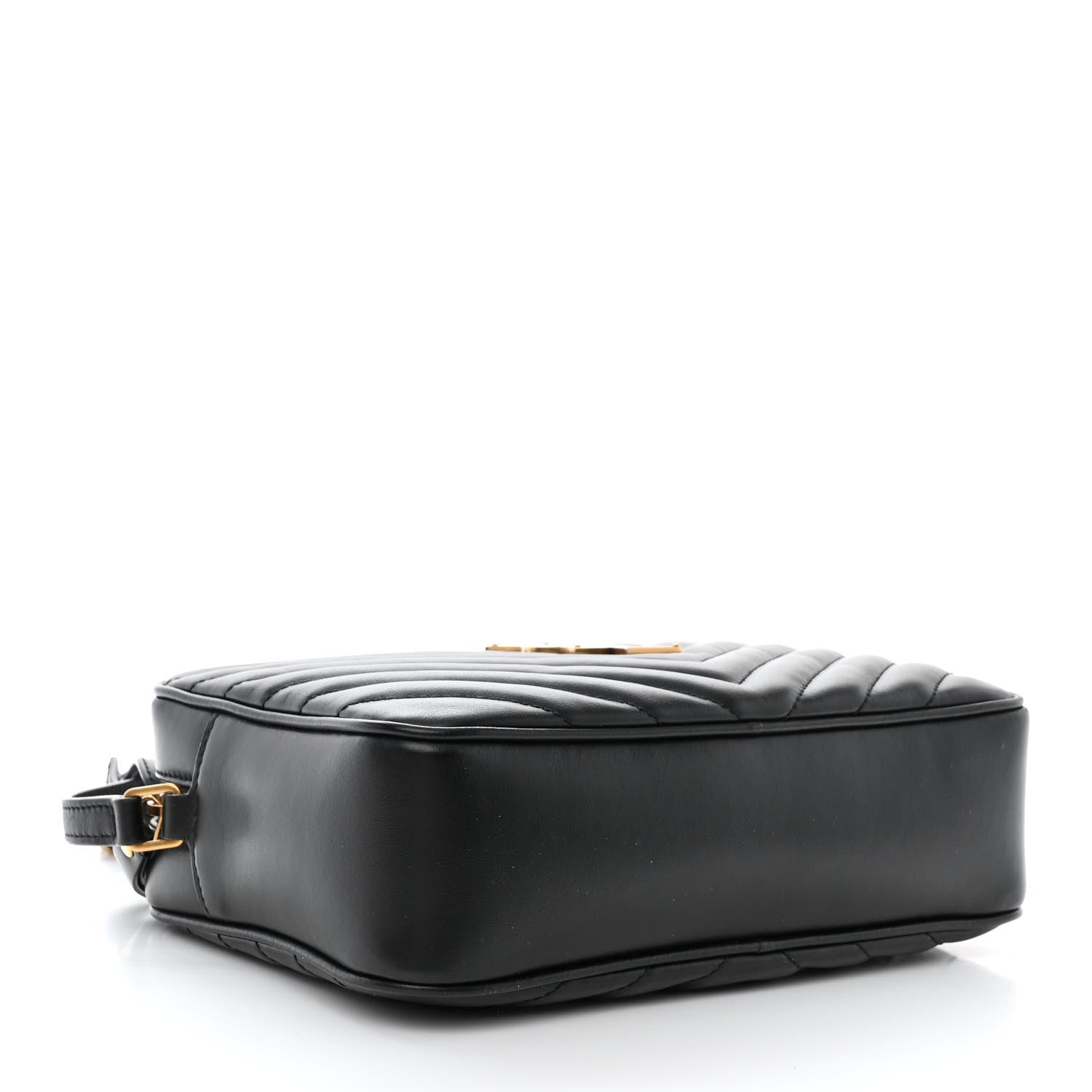 Saint Laurent Calfskin Matelasse Monogram Lou Camera Bag Black 4 of 11