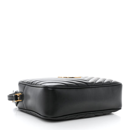 Saint Laurent Calfskin Matelasse Monogram Lou Camera Bag Black 4 of 11