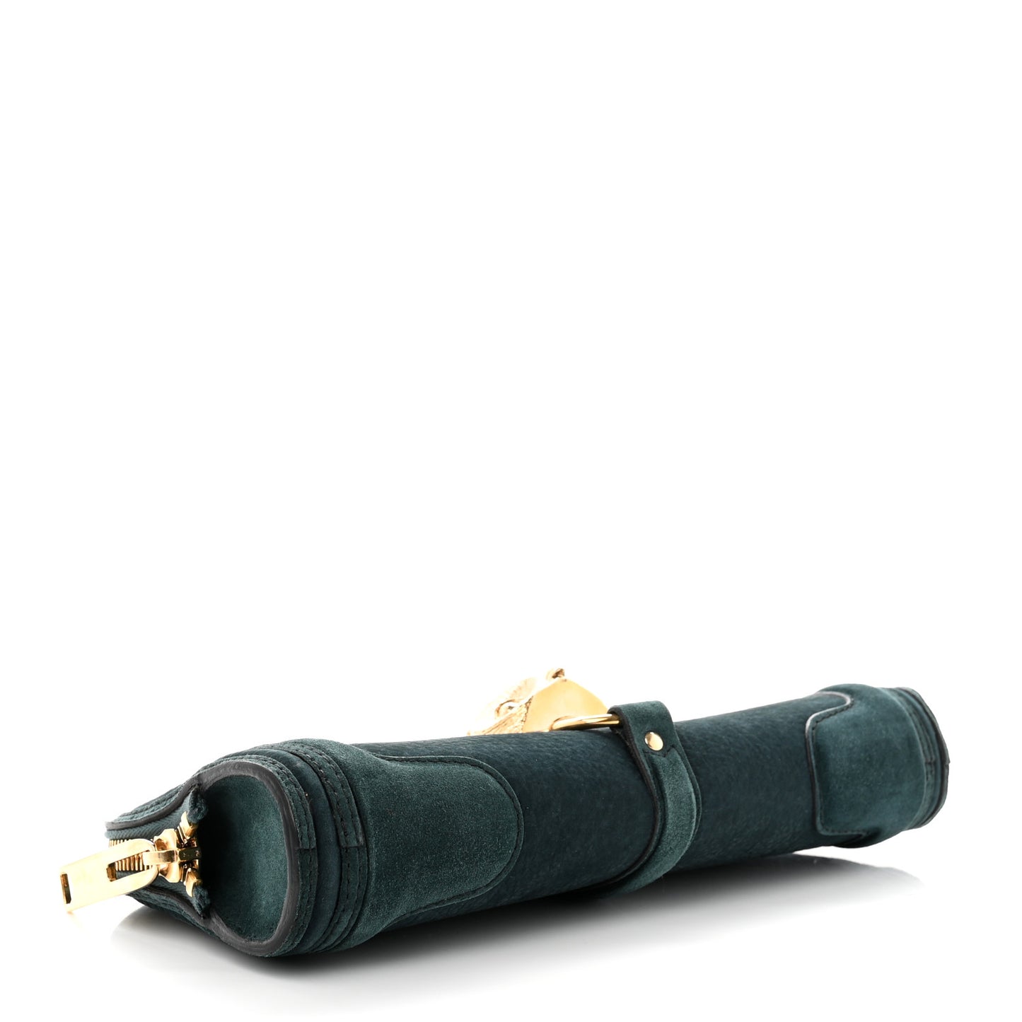 Prorsum Grainy Nubuck Alma Owl Clutch Indigo Green