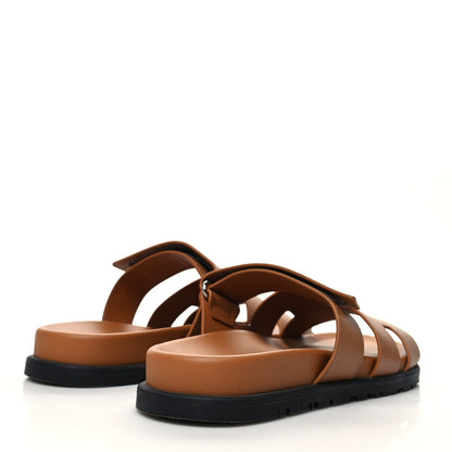 Hermes Calfskin Mens Chypre Sandals 41 Naturel 4 of 8