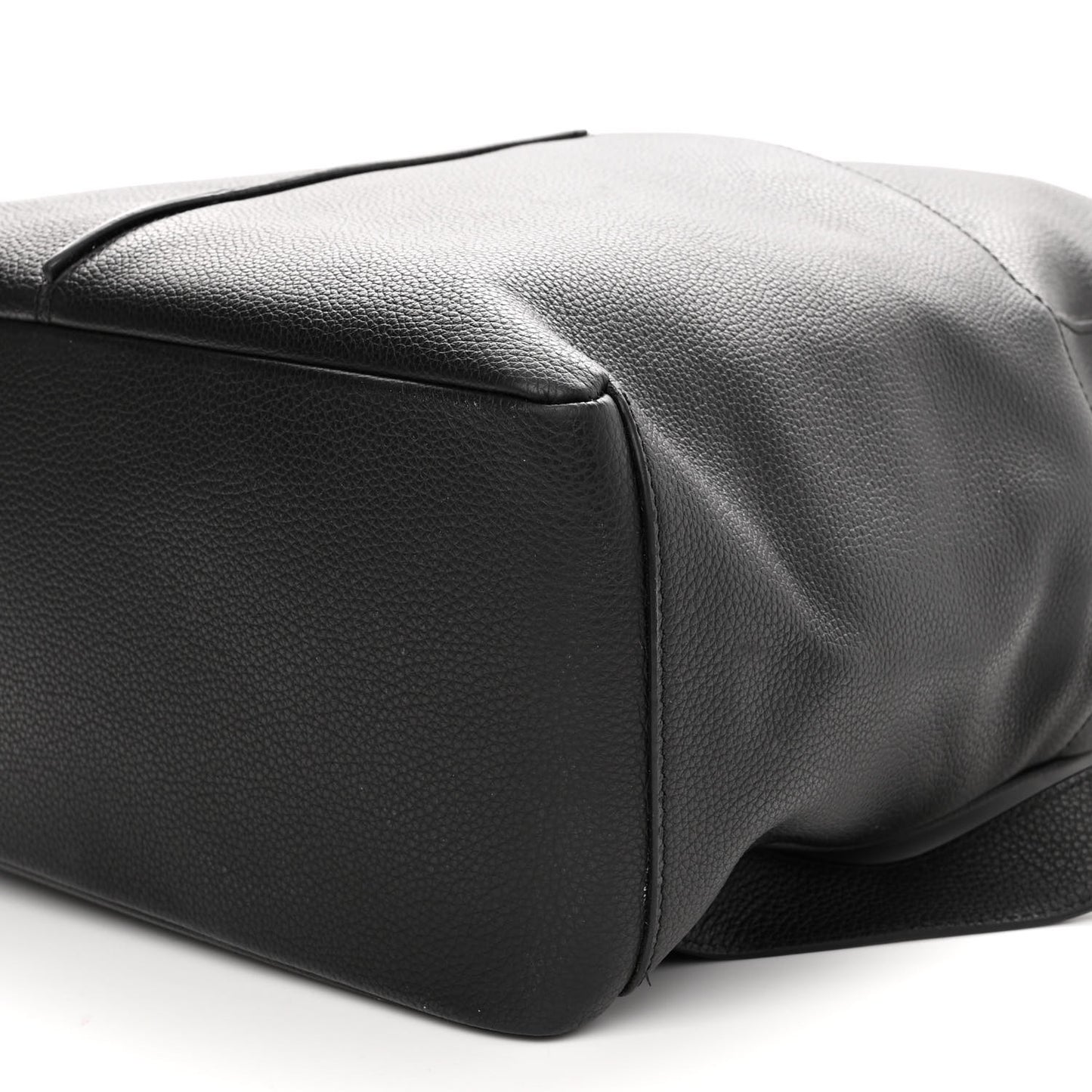 Calfskin Nylon Backpack Black