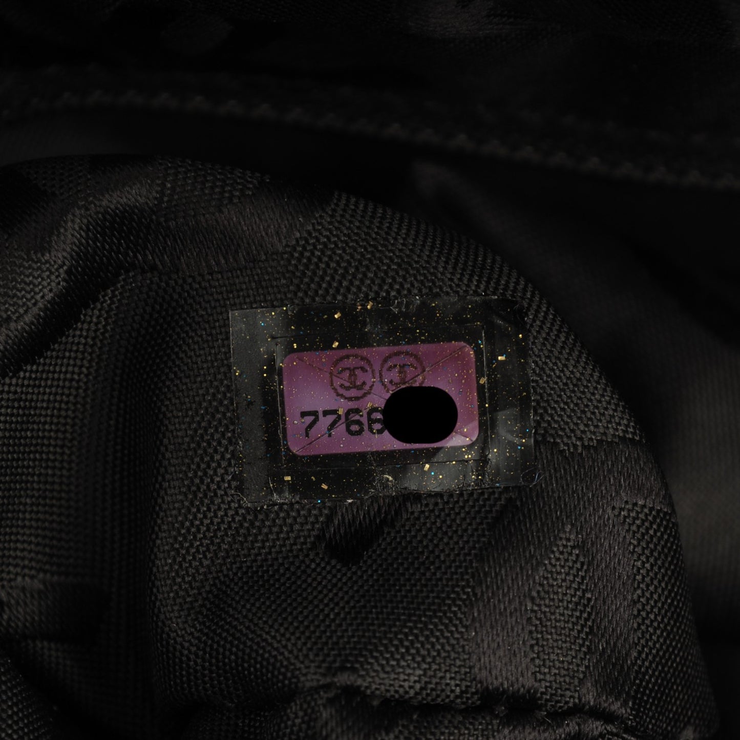 Calfskin Square Stitched Shoulder Bag Black