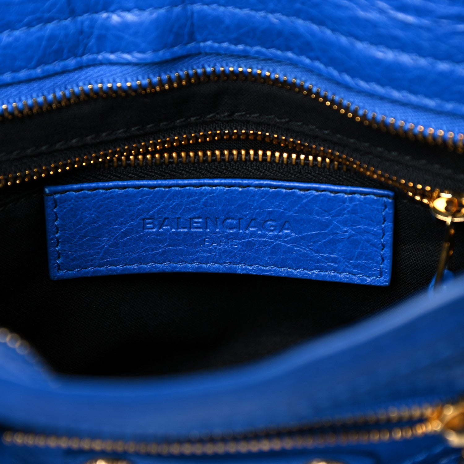Balenciaga Agneau Giant 12 Gold Hardware Mini City Bleu Lazuli 10 of 15