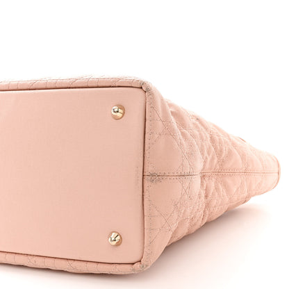 Christian Dior Coated Canvas Cannage Medium Panarea Tote Rosato 10 of 20