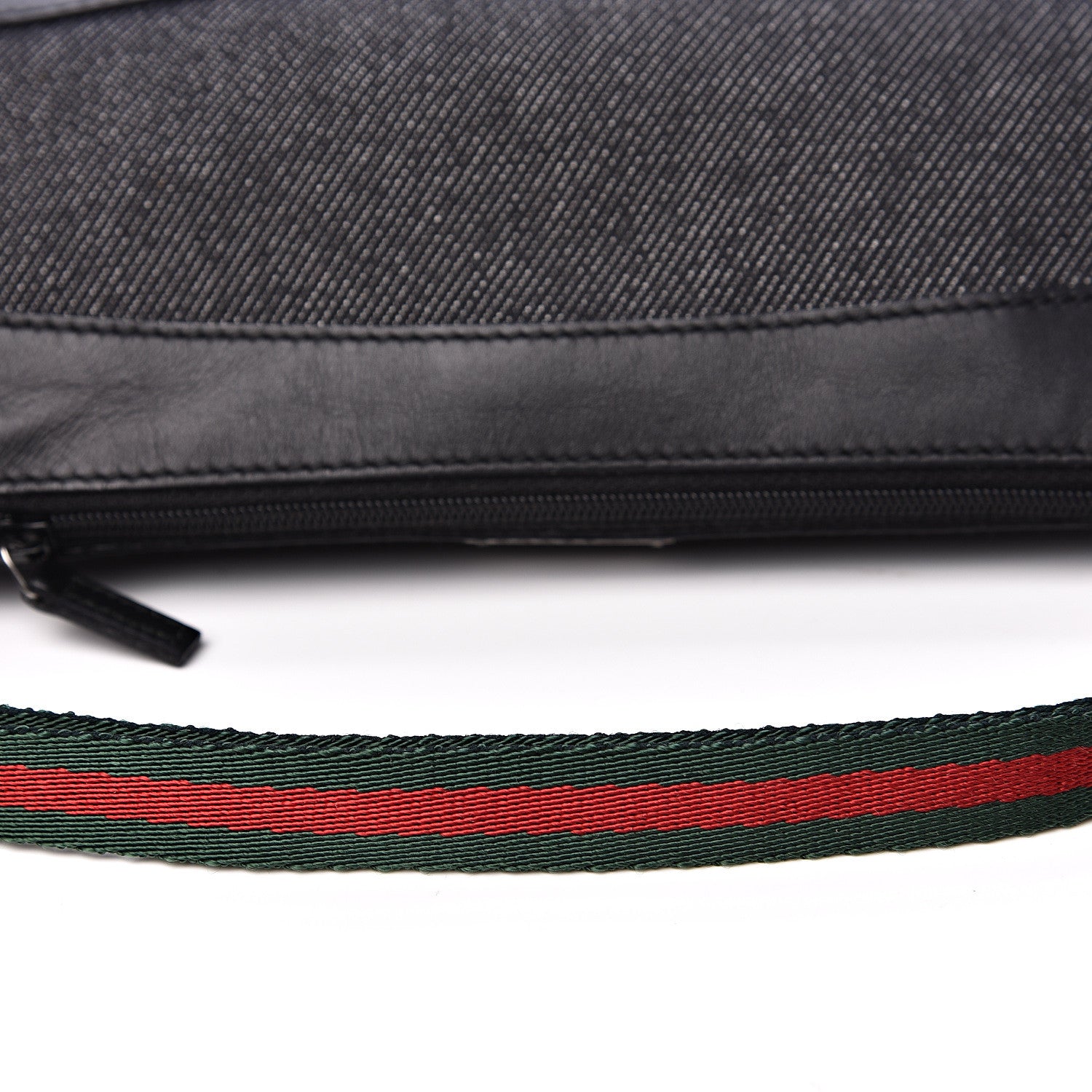 Gucci Denim Web Pochette Black 10 of 10