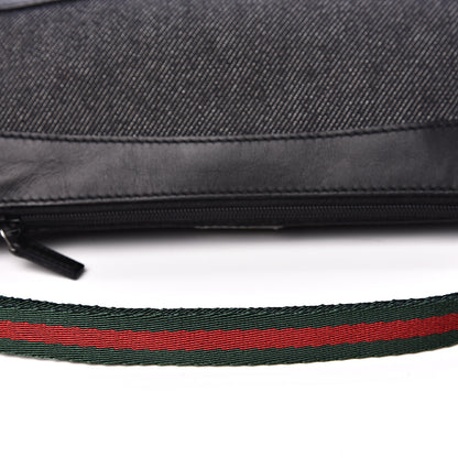 Gucci Denim Web Pochette Black 10 of 10