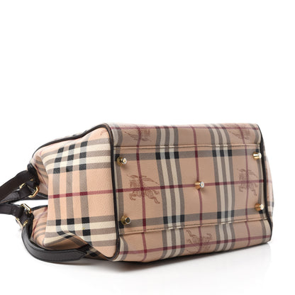 Burberry Haymarket Check Large Canterbury Tote Chocolate 4 of 16