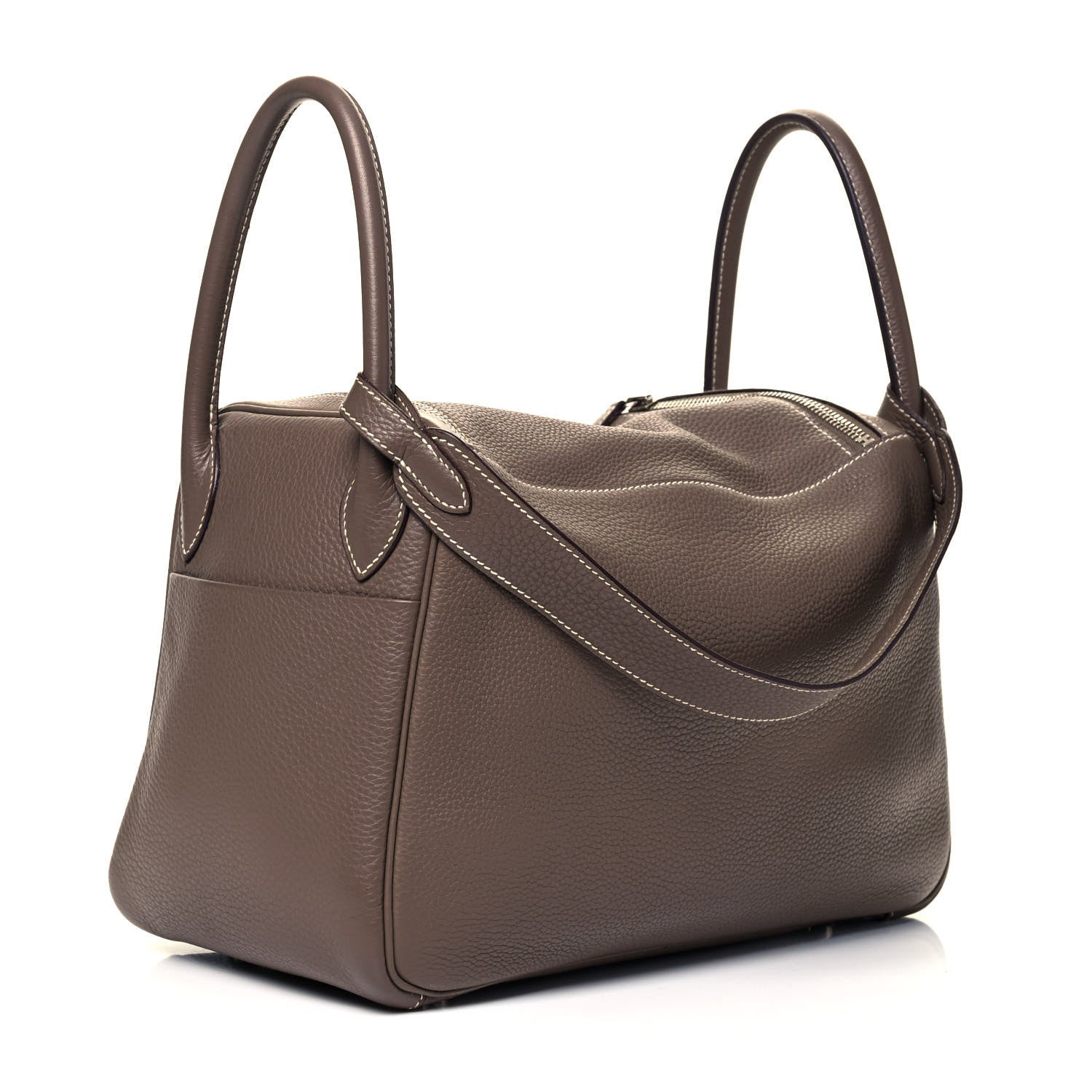 Hermes Taurillon Clemence Lindy 30 Etoupe 5 of 10