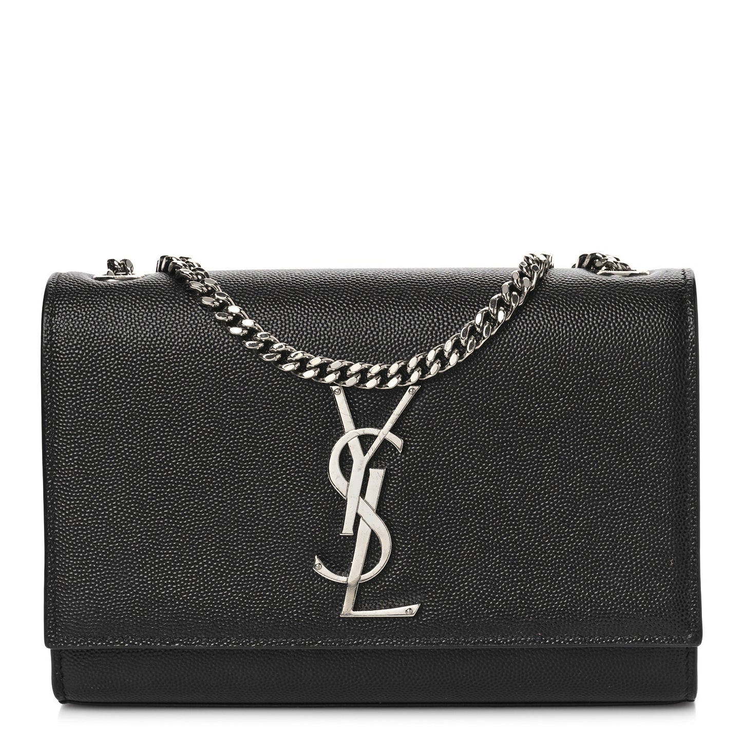 Grain De Poudre Small Monogram Kate Satchel Black