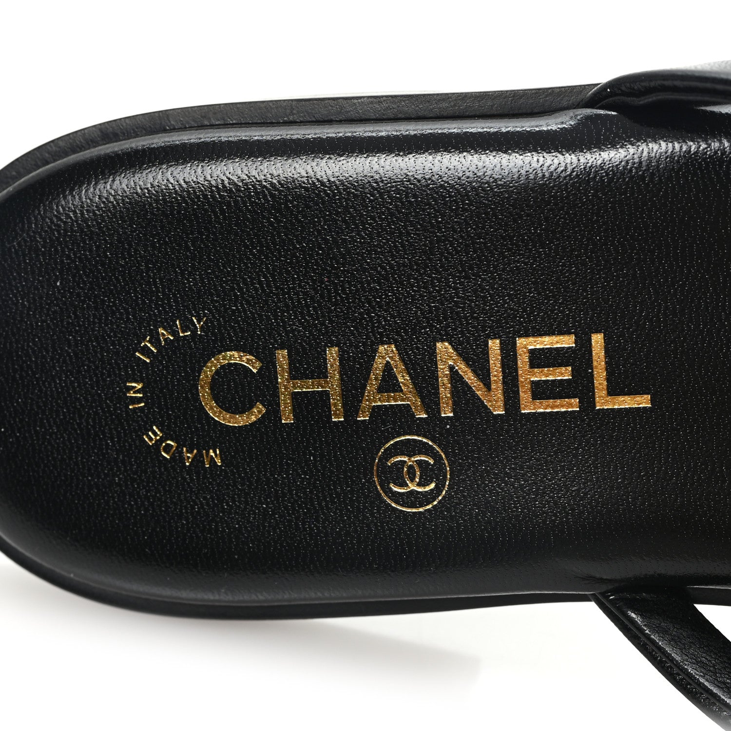 Chanel Goatskin CC Times Square Thong Sandals 40 Black 8 of 10