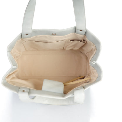 Chanel Caviar CC Tote Light Grey 6 of 9