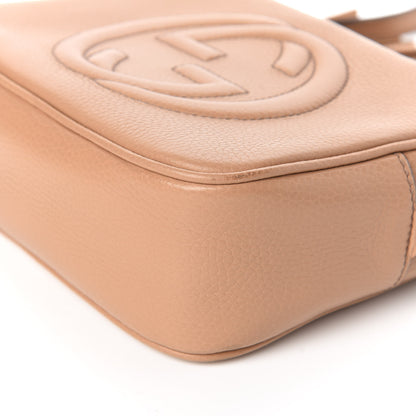 Gucci Pebbled Calfskin Small Soho Disco Bag Camelia 9 of 10
