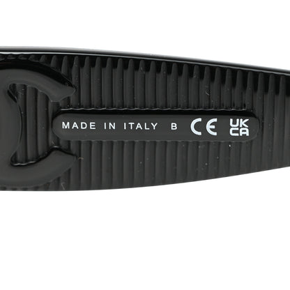 Chanel Acetate Rectangle Sunglasses 5493 Black 6 of 8