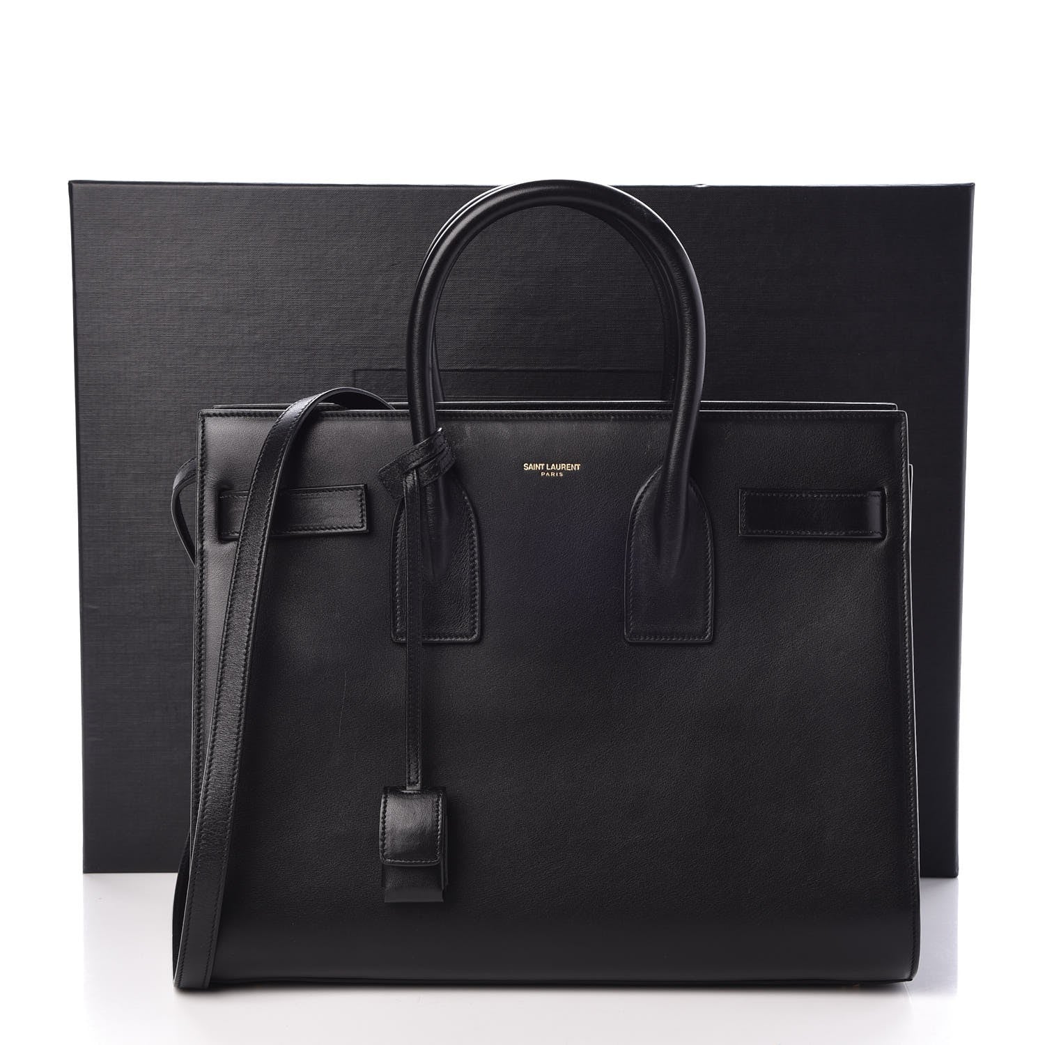Saint Laurent Calfskin Small Sac De Jour Black 9 of 9