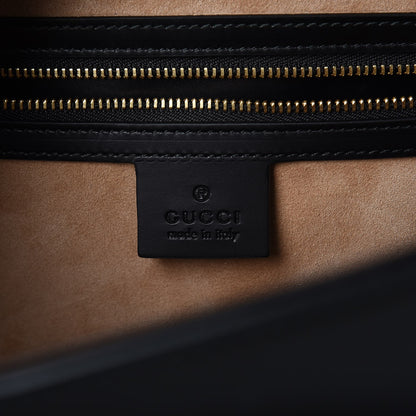 Gucci Calfskin Maxi Sylvie Top Handle Bag Black 5 of 12
