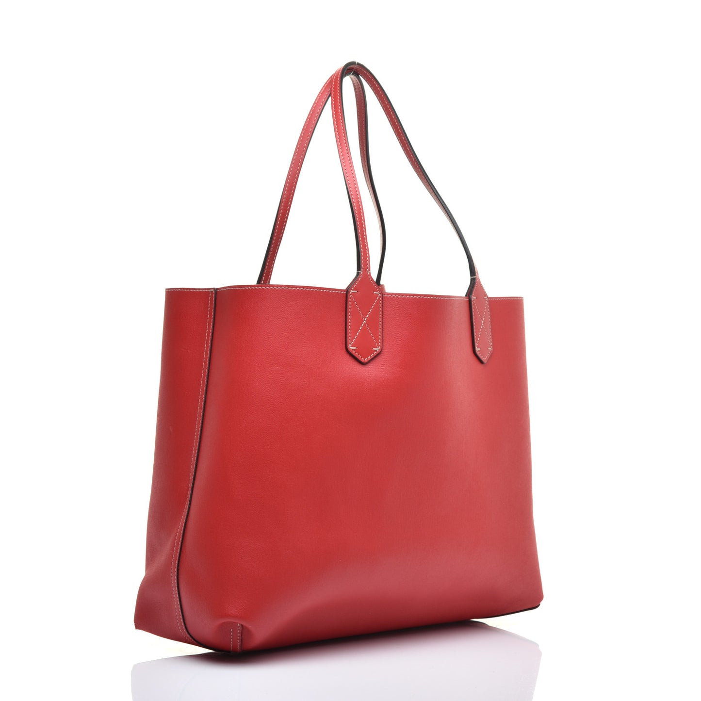 GG Supreme Medium Reversible Tote Beige Red