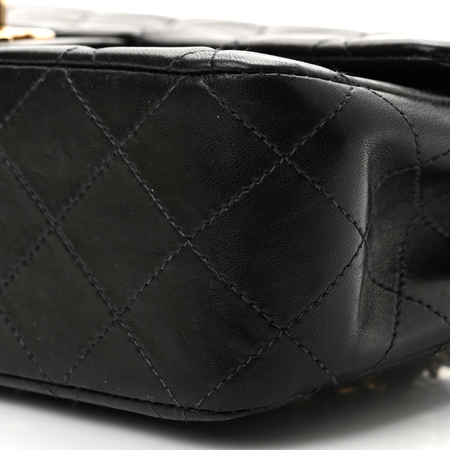 Chanel Lambskin Quilted Medium Double Flap Black 10 of 10
