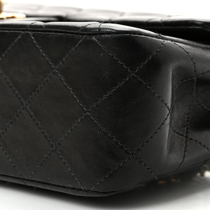 Chanel Lambskin Quilted Medium Double Flap Black 10 of 10