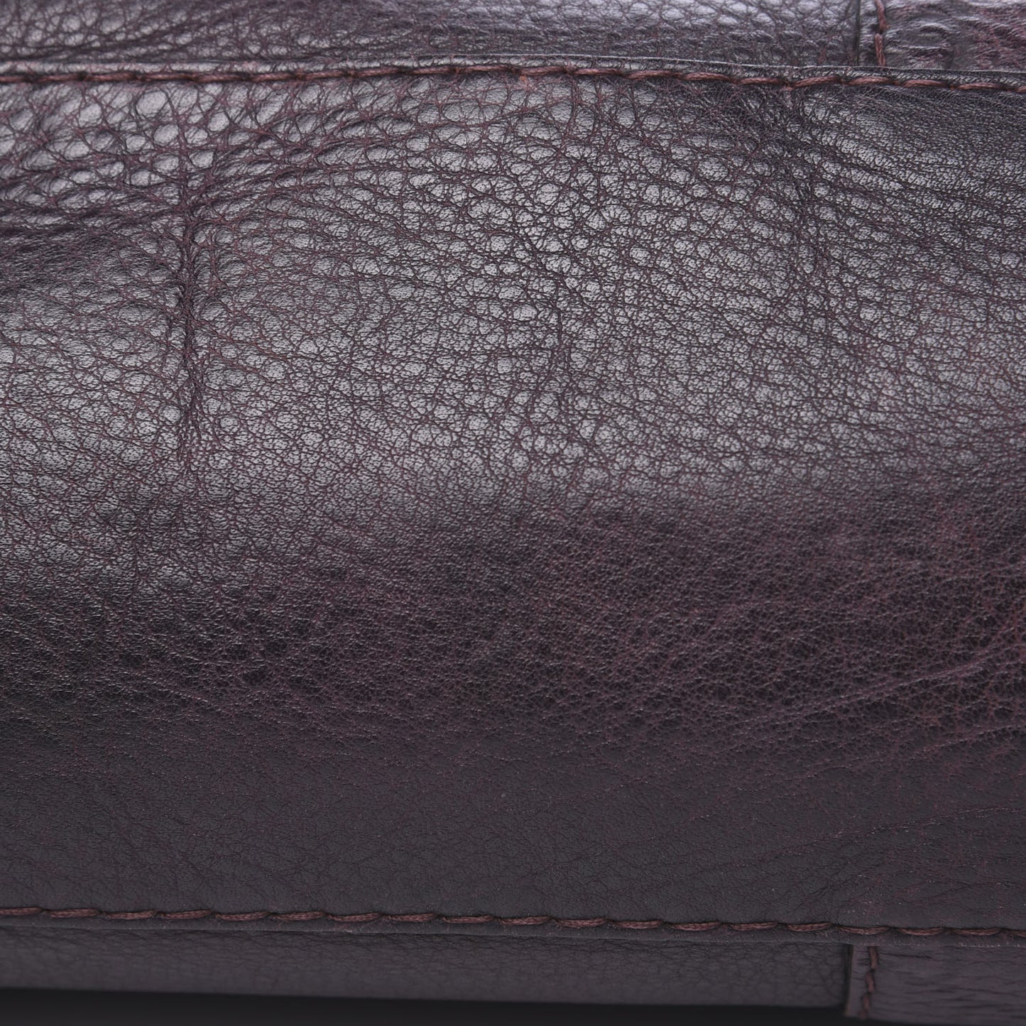 Calfskin Medium Bamboo Bar Tote Bag Dark Brown