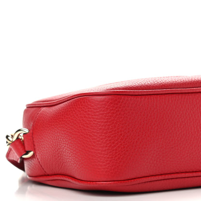 Gucci Pebbled Calfskin Small Soho Disco Bag Vibrant Red 7 of 8