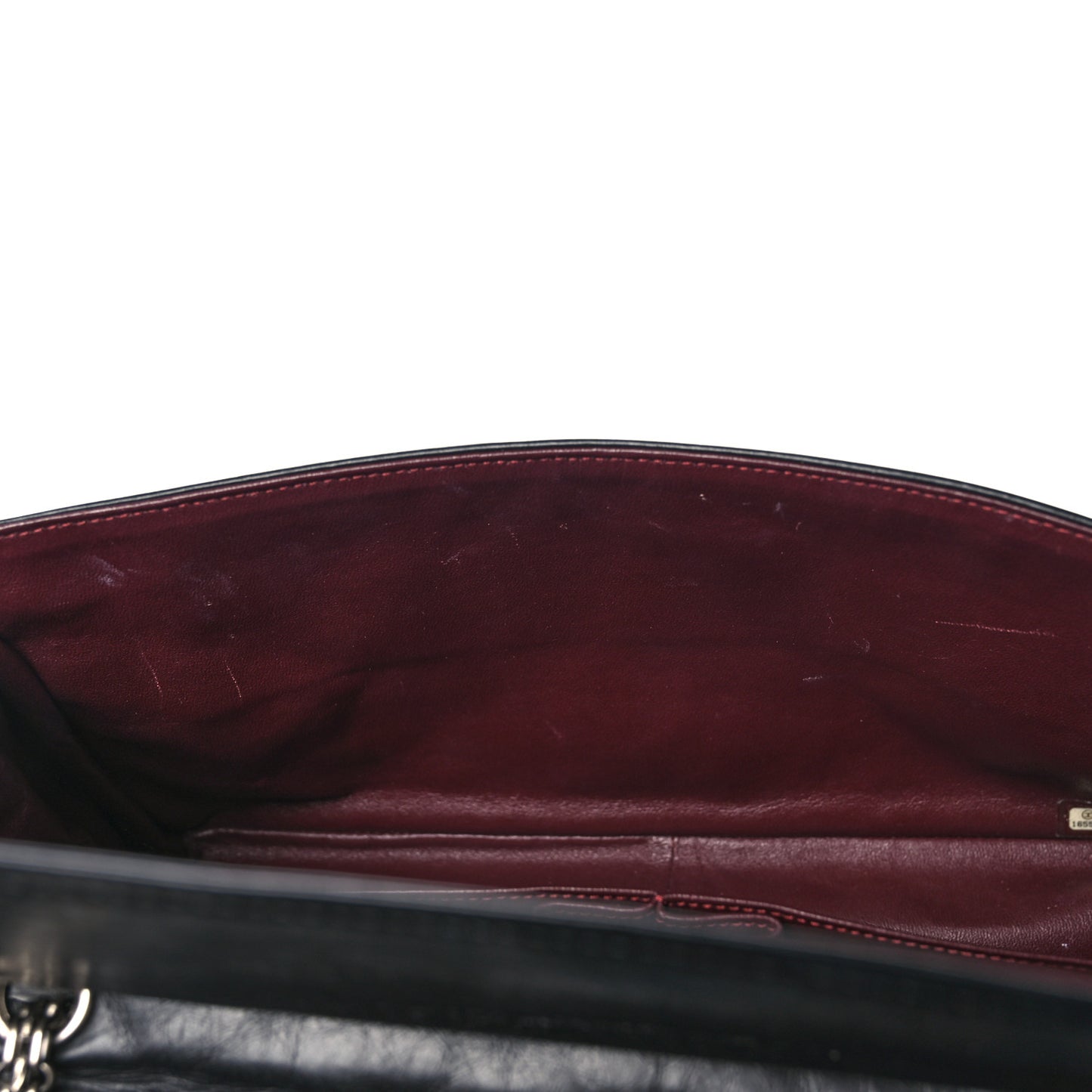 Aged Calfskin Quilted 2.55 Reissue 227 Flap Black